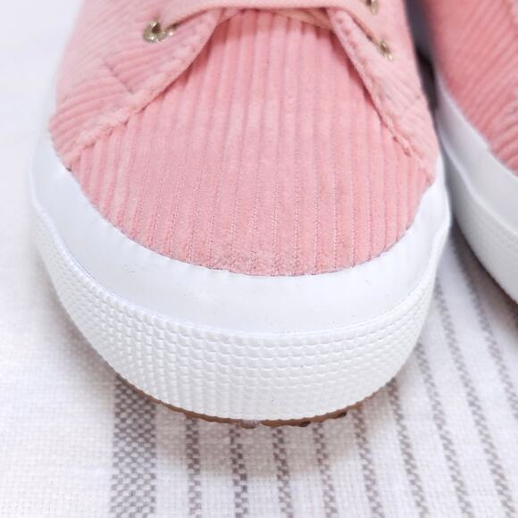 SUPERGA x SOMETHING NAVY Sneakers Pink Corduroy Womens 9 Girly Coquette Kicks - Picture 8 of 10